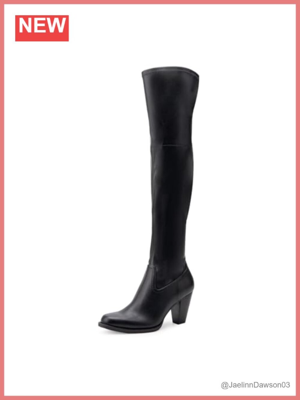 Faux Leather Over-the-Knee Boots with Ortholite Insole
